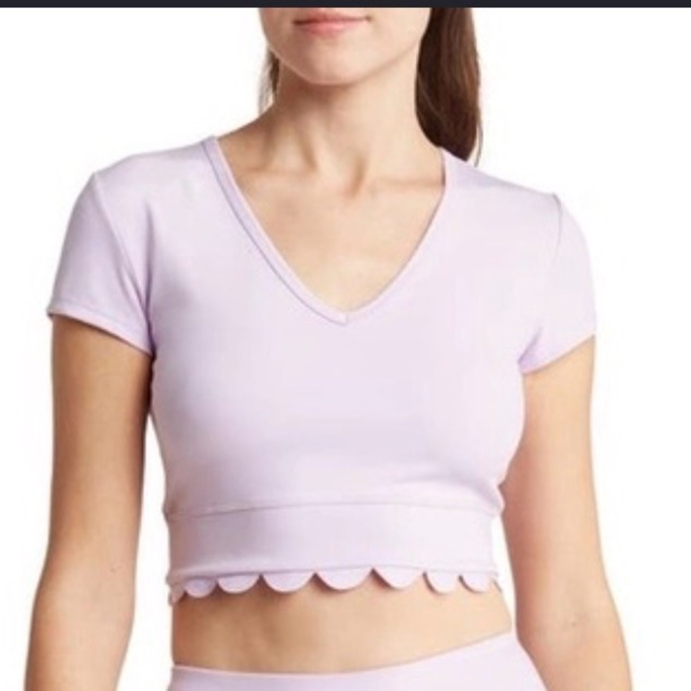 Zella crop tank purple small
